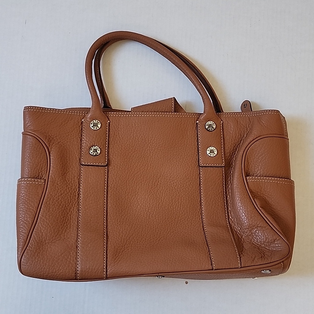 MICHAEL KORS carmel leather tote bag